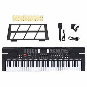 61 toetsen piano elektrisch keyboard met muziekstandaard 1