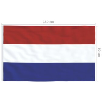 Vlag Nederland 90x150 cm 5