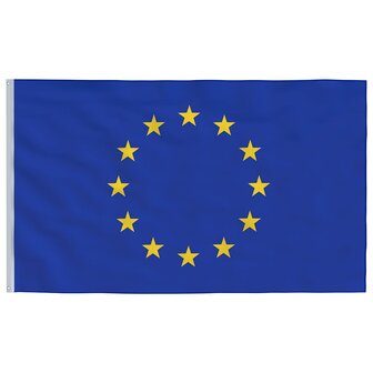 Vlag met vlaggenmast Europa 5,5 m aluminium 4