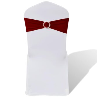 Decoratief stoellint met een diamant 25 stuks (wijnrood) 1