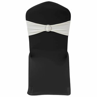Decoratief stoellint met een diamant 25 stuks (creme) 1
