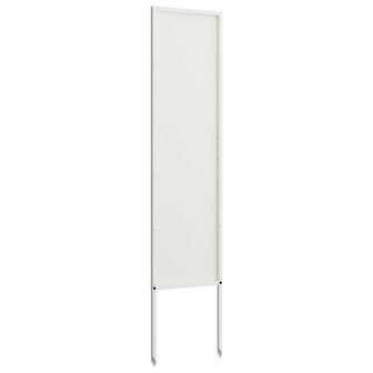 Privacyscherm Fretwerk Wit 32 x 140 cm Koudgewalst staal 5