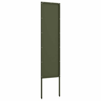 Privacyscherm Olijfgroen 32 x 140 cm Koudgewalst staal 5