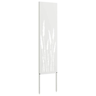 Privacyscherm Fretwerk Wit 32 x 140 cm Koudgewalst staal 4