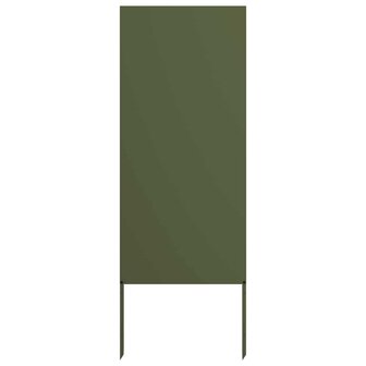Privacyscherm Olijfgroen 50 x 140 cm Koudgewalst staal 2