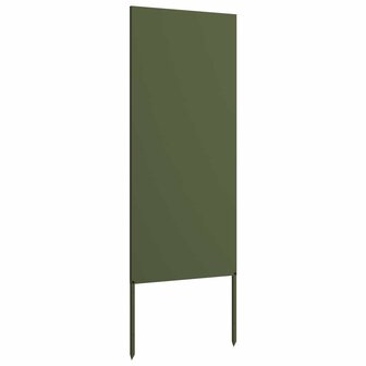 Privacyscherm Olijfgroen 50 x 140 cm Koudgewalst staal 4
