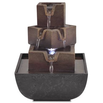 Kamerfontein met LED-verlichting polyresin 2