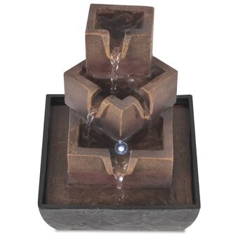 Kamerfontein met LED-verlichting polyresin 3
