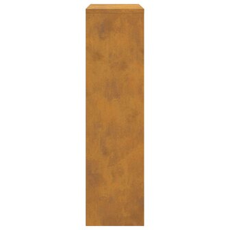 Pakketbrievenbus met slot Roestig 44 x 22 x 82 cm Cortenstaal 7