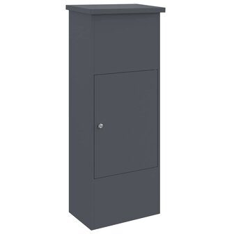 Pakketbrievenbus met slot Antraciet 44,5 x 29 x 110,5 cm Staal 2
