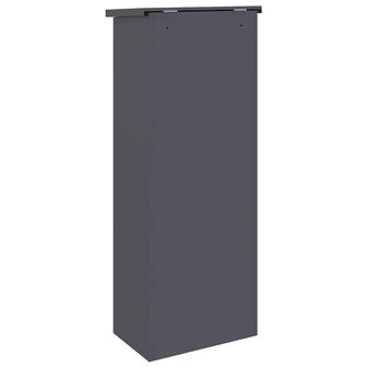 Pakketbrievenbus met slot Antraciet 44,5 x 29 x 110,5 cm Staal 7