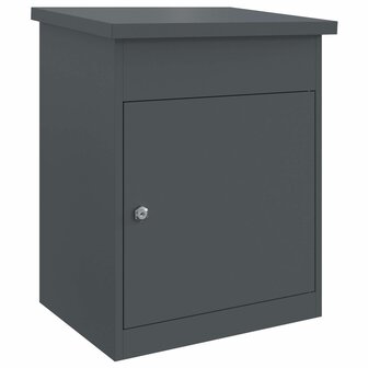 Pakketbrievenbus met opslag Antraciet 47,5 x 38 x 59 cm Staal 2
