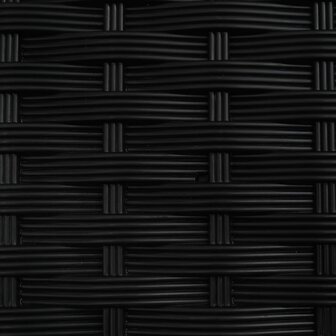 Verhoogde tuinbak met Trellis en Dak Zwart 164 x 40 x 121 cm PP 7