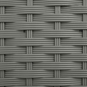 Verhoogde tuinbak met Trellis en Dak Lichtgrijs 124 x 40 x 123 cm PP 7