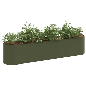Verhoogd Tuinbed Olijfgroen 200 x 40 x 40 cm 3