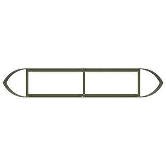 Verhoogd Tuinbed Olijfgroen 220 x 40 x 40 cm Staal 5
