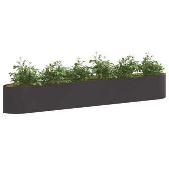 Verhoogd Tuinbed Zwart 300 x 40 x 40 cm Staal 3