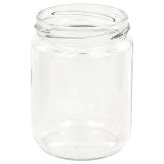 Jampotten met wit met rode deksels 96 st 230 ml glas 5