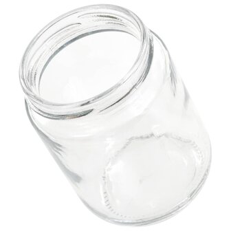Jampotten met rode deksels 96 st 230 ml glas 6