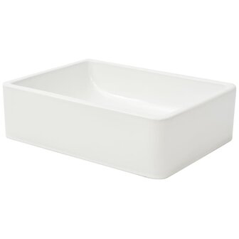 Wastafel wit 41x30x12 cm keramiek 3