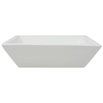 Wastafel vierkant wit 41,5x41,5x12 cm keramiek 4