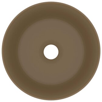 Wastafel rond 40x15 cm keramiek matcr&amp;egrave;me 3