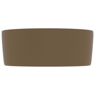 Wastafel rond 40x15 cm keramiek matcr&amp;egrave;me 4
