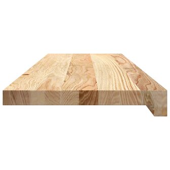 Vensterbanken 2 st onbehandeld 80x30x2 cm massief eikenhout 5