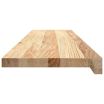 Vensterbanken 2 st onbehandeld 100x30x2 cm massief eikenhout 5