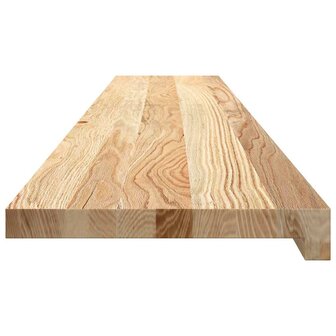 Vensterbanken 2 st onbehandeld 140x30x2 cm massief eikenhout 5