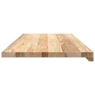 Vensterbanken 2 st onbehandeld 90x40x2 cm massief eikenhout 5