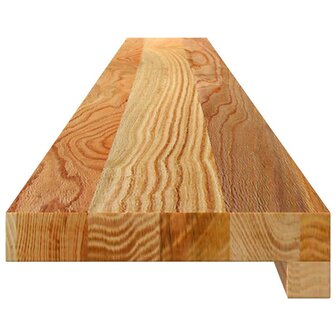 Vensterbanken 2 st 140x15x2 cm massief eikenhout lichtbruin 5