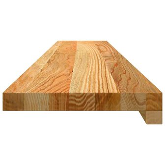 Vensterbanken 2 st 110x20x2 cm massief eikenhout lichtbruin 5