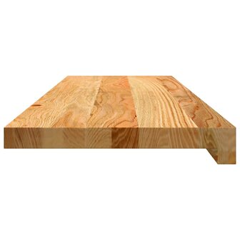 Vensterbanken 2 st 80x25x2 cm massief eikenhout lichtbruin 5