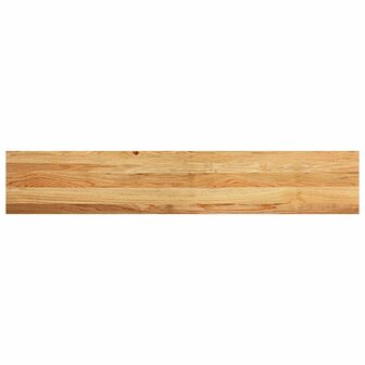 Vensterbanken 2 st 140x25x2 cm massief eikenhout lichtbruin 6