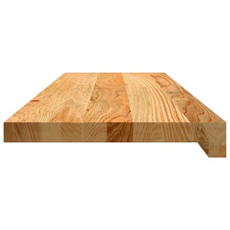 Vensterbanken 2 st 80x30x2 cm massief eikenhout lichtbruin 5
