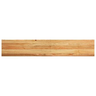 Vensterbanken 2 st 140x30x2 cm massief eikenhout lichtbruin 6