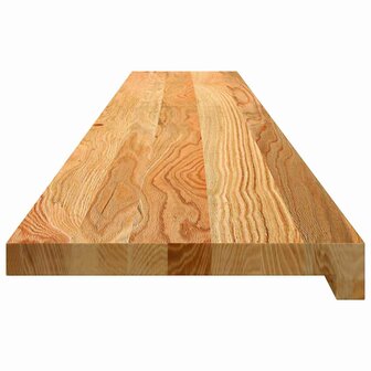Vensterbanken 2 st 160x30x2 cm massief eikenhout lichtbruin 5