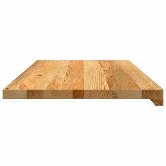 Vensterbanken 2 st 80x40x2 cm massief eikenhout lichtbruin 5