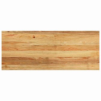Vensterbanken 2 st 100x40x2 cm massief eikenhout lichtbruin 6