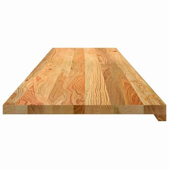 Vensterbanken 2 st 160x40x2 cm massief eikenhout lichtbruin 5