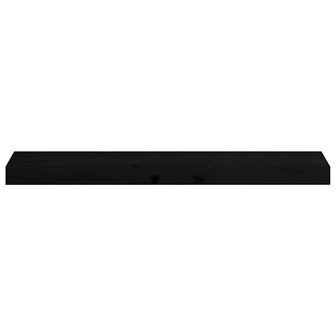 Vensterbanken 2 st 70x15x2 cm massief eikenhout bruin-zwart 4