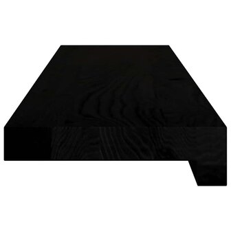 Vensterbanken 2 st 80x15x2 cm massief eikenhout bruin-zwart 5