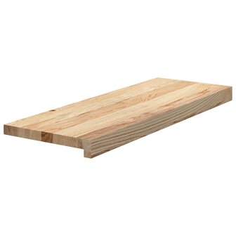 Traptreden 2 st 70x30x2 cm onbehandeld massief eikenhout 3