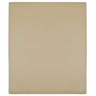 Hoeslaken jersey 100x200 cm katoen taupe 1