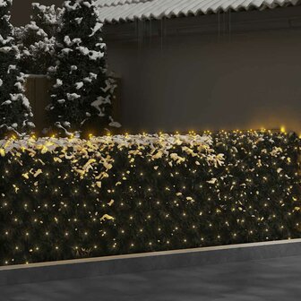 Kerstnetverlichting 544 LED&amp;apos;s binnen en buiten 4x4 m warmwit 3