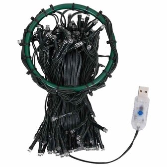 Kerstboomverlichting met 250 LED&amp;apos;s koudwit net 250 cm 5