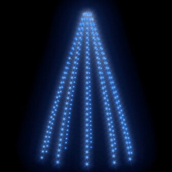 Kerstboomverlichting met 300 LED&amp;apos;s blauw net 300 cm 4