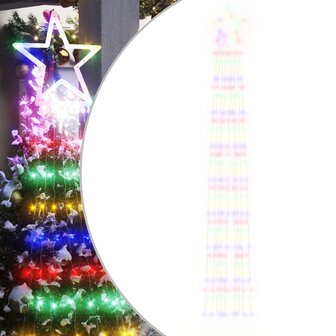 Kerstboomverlichting 320 kleurrijke LED&amp;apos;s 375 cm 2