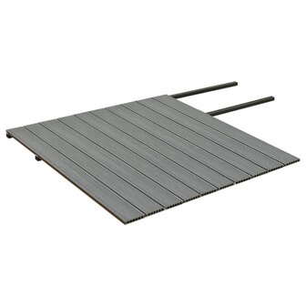Terrasplanken met accessoires 25 m&amp;sup2; 4 m HKC bruin en grijs 5